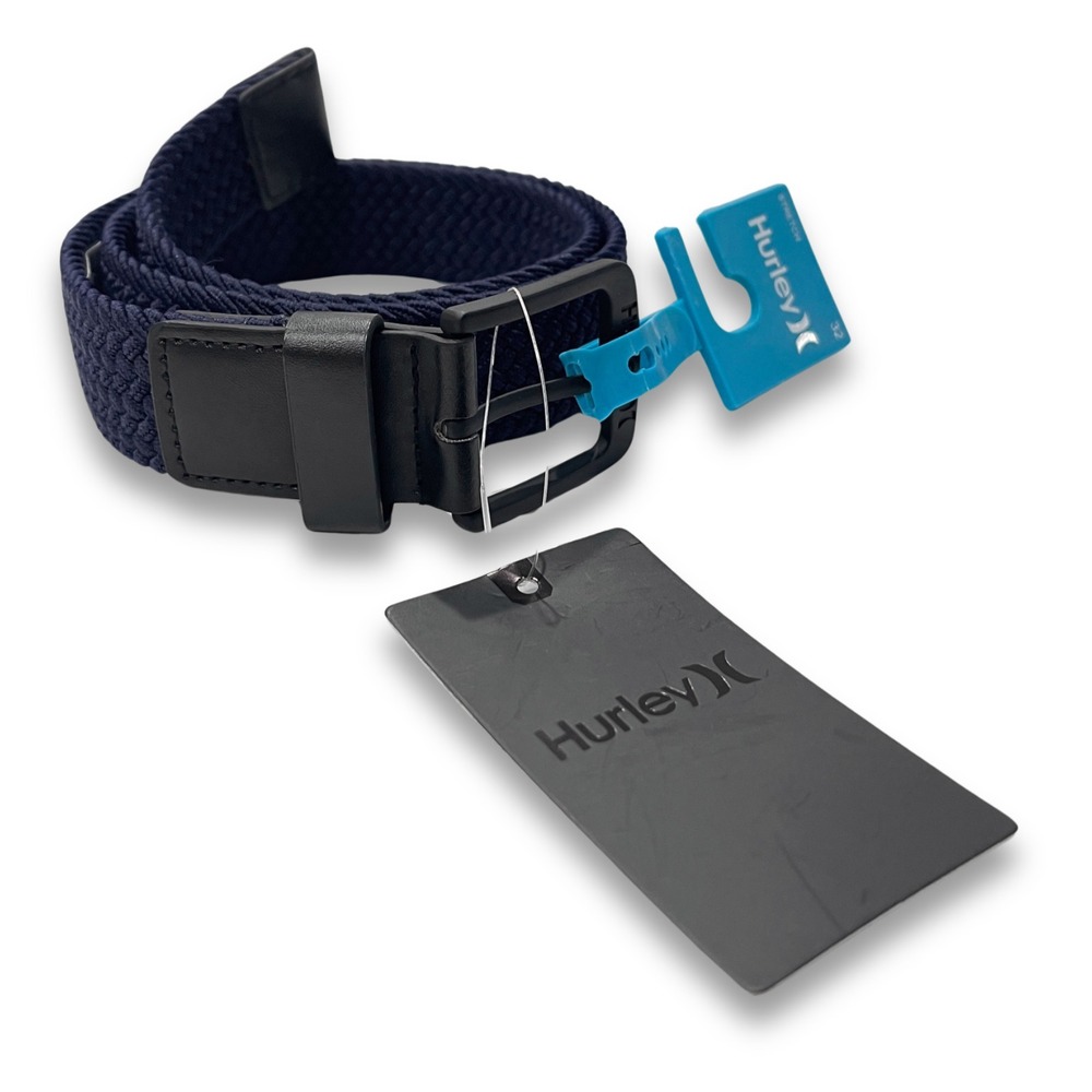 Hurley Stretch Belt 9A7205-U90  - NWT‎ Mens Size 40 Navy / Black - #44176-E1